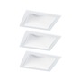 Koupelnová - P 93126 LED vestavné svítidlo 3-krokové-stmívatelné Cole Coin základní sada IP44 hranaté 88x88mm Coin 3x6W 230V stmívatelné 2700K bílá - PAULMANN - foto 5