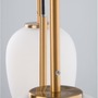 Vícečetná - NV 9624067 Závěsné svítidlo LATO opálové sklo antický mosazný kov černý kabel E14 3x5W 230V IP20 bez žárovky - NOVA LUCE - foto 5