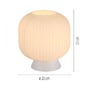 Stolní lampy dekorační - LD 13573-16 Kolekce Schöner Wohnen stolní lampa NAMI, bílá, E27, vhodné pro LED žárovky - JUST LIGHT - foto 5
