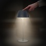 Stolní lampy dekorační - BRILO 7553015 Nabíjecí stolní lampa Riffle - 36,5 cm, 2W, 200lm, IP44, bezdrátová, LED, stmívatelná, dotykový vypínač, antracit - BRILO - foto 5