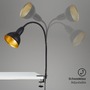 Stolní lampy s klipem - BRI 2603-015 Svítidlo se svorkou pr. 11,4 cm 1x E14 25W černá - BRILONER - foto 5