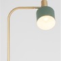 Stojací lampy - NV 9426654 Stojací lampa PAZ zlatý kov mentolové kovové stínidlo bílá základna E27 1x12W 230V IP20 bez žárovky - NOVA LUCE - foto 5