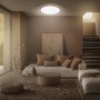 Kruhová - BRILO 7654014 Slim svítidlo LED panel pr.37,5 cm - 22W, 3000lm, hvězdné nebe, neutrální bílá, kávová - BRILO - foto 5