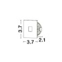 Zapuštěná - NV 9045514 Venkovní zapuštěné svítidlo do zdi PASSAGGIO bílý hliník LED 1W 3000K 3V IP54 délka kabelu 1.80m použijte driver 9020170 - NOVA LUCE - foto 5
