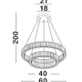 Kruhová - NV 9333077 Závěsné svítidlo AURELIA zlatý kov a křišťál LED 46W 230V 3500K IP20 stmívatelné - NOVA LUCE - foto 5