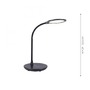 Stolní lampy pracovní - LD 14416-18 ASTRID LED stolní lampa, černá, krokově stmívatelné, CCT, vč. nabíjení pro telefony 3000-5500K - LEUCHTEN DIREKT / JUST LIGHT - foto 5