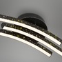 Dekorativní - BRILO 3718-035 LED nástěnné a stropní svítidlo, 80,5 cm, 19 W, 700 lm, černá - BRILO - foto 5