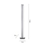 Stojací lampy - PN 421-95 Paul Neuhaus PURE LINES LED stojací svítidlo stmívatelné otočné vypínač 2700-5000K šedá - PAUL NEUHAUS - foto 5