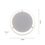 Kruhová - LD 15391-95 RITUS LED stropní svítidlo, hliník, kruhové, pr.40cm, stmívatelné, Switchmo, teplá bílá krokově stmívatelné 3000K - LEUCHTEN DIREKT / JUST LIGHT - foto 5
