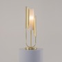 Stolní lampy dekorační - M Z014TL-01G Stolní lampa Cipresso 40W bílá zlatá kov sklo designová - MAYTONI - foto 5