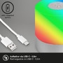 Na stůl - BRILO 7462014 LED nabíjecí stolní lampa, 7 cm, 1,5W, 100lm, matný chrom - BRILO - foto 5
