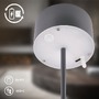 Stolní lampy dekorační - BRILO 7629015 Kira stolní lampička - 3W, 200lm, bezdrátová, LED, dotykový vypínač, stmívatelné, antracit - BRILO - foto 5