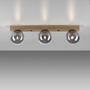 Dekorativní - LD 11393-79 GREEN WIDO LED stropní svítidlo 3 ramenné dřevo kouřová barva v udržitelném designu IP20 - LEUCHTEN DIREKT / JUST LIGHT - foto 5