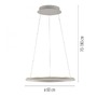 Kruhová - LD 15570-39 Kolekce Schöner Wohnen LED závěsné svítidlo QUILLO, písková barva, stmívatelné, paměťová funkce, SimplyDim, 3000K - JUST LIGHT - foto 5