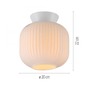 Dekorativní - LD 13574-16 Kolekce Schöner Wohnen stropní svítidlo NAMI, bílá, E27, vhodné pro LED žárovky - JUST LIGHT - foto 5