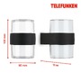 TF 320405TF TELEFUNKEN LED venkovní svítidlo, černá, 2xLED/8W - BRILONER - foto 5