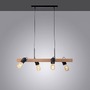 Podélná - LD 15630-18 CANOP LED závěsné svítidlo černá, 4 ramenné, dřevo, kov, industriální design - LEUCHTEN DIREKT / JUST LIGHT - foto 5