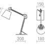 Stolní lampy pracovní - RED R14032 NIZZA stolní Polycotton černá/dřevo 230V E14 7W - RED - DESIGN RENDL - foto 5