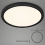 Kruhová - BRI 3468415 LED stropní svítidlo, pr. 40,5 cm, 24,5 W, černá (starý kód: BRI 3468-415) - BRILONER - foto 5