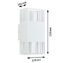 Dekorativní - P 71252 LED nástěnné svítidlo Tharin IP44 3000K 120x104mm 2x3,7W bílá - PAULMANN - foto 5