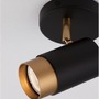 Bodová - NV 9111432 Bodové svítidlo POGNO černá a zlatý hliník GU10 1x10W IP20 220-240V bez žárovky - NOVA LUCE - foto 5