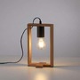 Stolní lampy dekorační - LD 15655-18 FRANKY LED stolní lampa, černá, dřevěný rám, šňůrový vypínač, kov - LEUCHTEN DIREKT / JUST LIGHT - foto 5