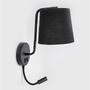 S ramenem - NV 9129330 Nástěnné svítidlo SAGE černý hliník černé stínidlo vypínač na těle E27 1x12W LED 1x3W 220V bez žárovky IP20 čtecí lampička - NOVA LUCE - foto 5