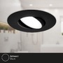 Kruhová - BRI 7597035 3ks sada LED vestavné svítidlo, 9 cm, 4,9W, 480lm černá - BRILONER - foto 5
