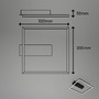 Hranatá - BRILO 3771015 LED stropní svítidlo, 32 cm, 14W, 1400lm, černá - BRILO - foto 5
