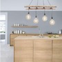 Podélná - LD 15025-18 EDGAR Závěsné svítidlo v moderním retro designu s dřevěným žebříkem z eukalyptového dřeva - LEUCHTEN DIREKT / JUST LIGHT - foto 5
