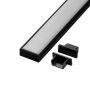 Přisazené - LED profil N14C - nástěnný černý - foto 5