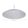 Kruhová - LD 14673-55 SPARKLE LED stropní svítidlo kruhové v barvě oceli s nastavitelou barvou světla a funkcí stmívání 2700-5000K - LEUCHTEN DIREKT / JUST LIGHT - foto 5