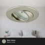 Kruhová - BRI 7232-032 3ks sada LED vestavné svítidlo, pr. 8,2 cm, 5,5 W, matný nikl - BRILONER - foto 5