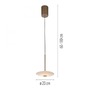 Dekorativní - PN 2279-97 LED závěsné svítidlo ELIPSA, bronzová, stmívatelné Comfort-Lift, 3000K - PAUL NEUHAUS - foto 5