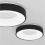 Kruhová - NV 9353831 Stropní svítidlo RANDO THIN černý hliník a akryl LED 30W 230V 3000K IP20 stmívatelné - NOVA LUCE - foto 5