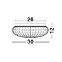 Kruhová - NV 9738255 Stropní svítidlo CLAM čiré sklo bílý kov E27 2x12W 230V IP44 bez žárovky - NOVA LUCE - foto 5