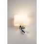 S ramenem - LA 1002855 Nástěnné svítidlo Kenkua E27 + LED 2W 200lm chrom / sklo - BIG WHITE (SLV) - foto 5