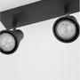 Bodová - NV 9155812 Bodové svítidlo DUBLIN černý kov GU10 2x10W 230V IP20 bez žárovky - NOVA LUCE - foto 5