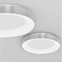 Kruhová - NV 9353856 Stropní svítidlo RANDO THIN broušený stříbrný hliník a akryl LED 50W 230V 3000K IP20 stmívatelné - NOVA LUCE - foto 5
