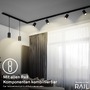 Lištové Briloner 230V - BRILO 8005015 LED spot GU10 lištový systém 230V – vysokonapěťový, 13,8cm, otočný/nastavitelný, černý - BRILO - foto 5