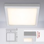 Hranatá - BRI 7142014 LED stropní svítidlo, 30 cm, 21 W, matný chrom (starý kód: BRI 7142-014) - BRILONER - foto 5