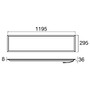 LED panely - LA 1010115 PANEL P 1200/300 45 840 WB UGR19 ML DALI WH - BIG WHITE (SLV) - foto 5