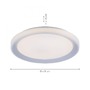 Kruhová - LD 15110-21 LOLAsmart - LENI LED stropní svítidlo, stříbrná, pr. 51cm, RGB, CCT, paměťová funkce MEDION RGB+2700-5000K - LEUCHTEN DIREKT / JUST LIGHT - foto 5