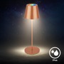 Stolní lampy dekorační - BRILO 7510013 Calida stolní lampička - 2,5W, 200lm, nabíjecí, LED, stmívatelné, RGBW, uchycení na láhev, bronzová - BRILO - foto 5
