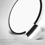 Kruhová - BRILO 3836015 Pulap A LED stropní svítidlo, energetická třída A, přímé a nepřímé osvětlení, černá - BRILO - foto 5