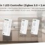 S Série - Zigbee 3.0 LED přijímač 2v1 pro Jednobarevné/CCT pásky, Boxer, 12-24VDC, 12A, Mi-light, FUT035Z+ - foto 13