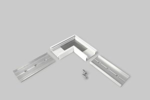 Úchyty, spojky, závěsný materiál - Rohová spojka profilu bílá SURFACE14, A2990001