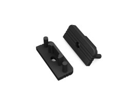 Difuzory a koncovky - SURFACE10 koncovka černá s otvorem, 77980002