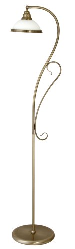 Stojací lampy - Stojací lampa Rabalux 2758 Elisett, E27, 230V, IP20,bronz/ bílá, Kov, sklo - foto 1
