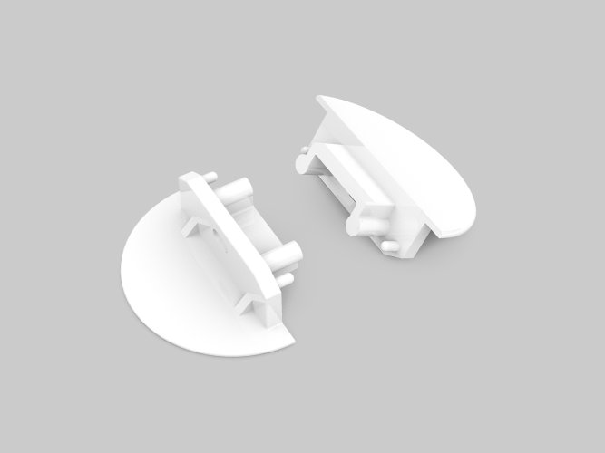 Difuzory a koncovky - GROOVE14 koncovka GEN2 s otvorem bílá, A3970001 - foto 1